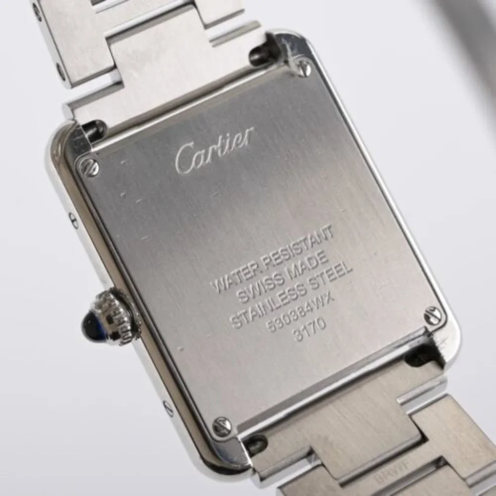 Cartier Tank Solo 3170 24X31mm Stainless Steel Watch W/ Box & Papers - Picture 7 of 9